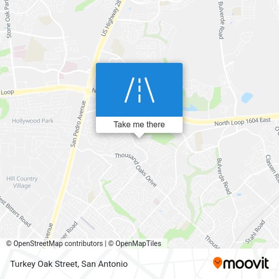 Turkey Oak Street map