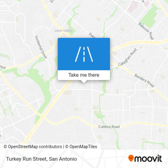 Turkey Run Street map