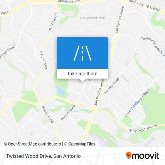 Mapa de Twisted Wood Drive