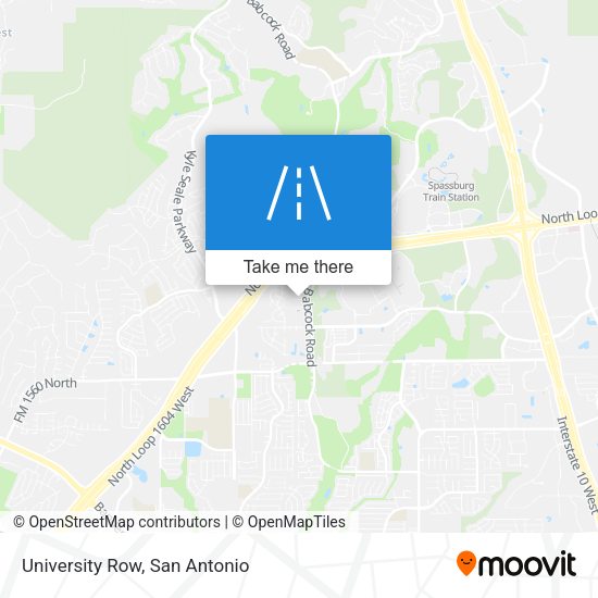 University Row map