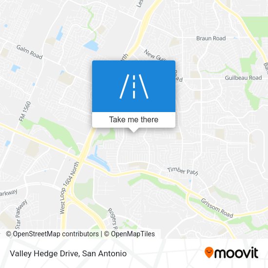 Mapa de Valley Hedge Drive