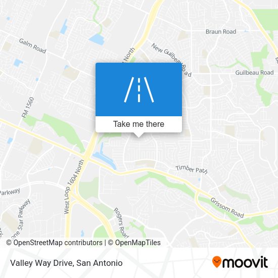 Valley Way Drive map