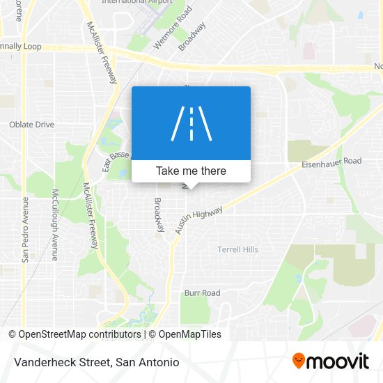 Mapa de Vanderheck Street
