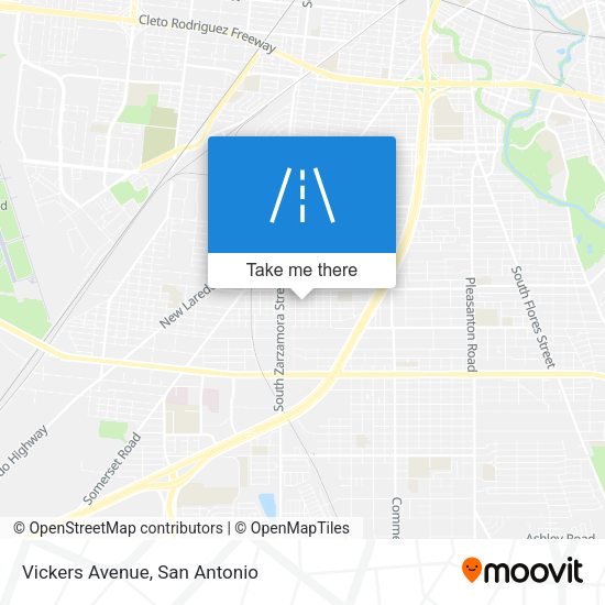 Vickers Avenue map