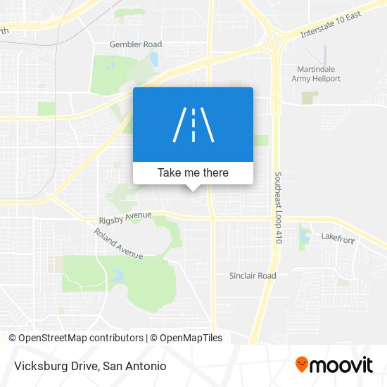 Vicksburg Drive map