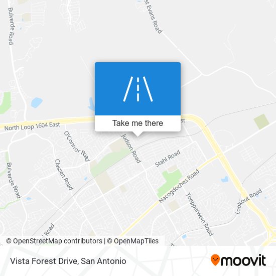 Vista Forest Drive map