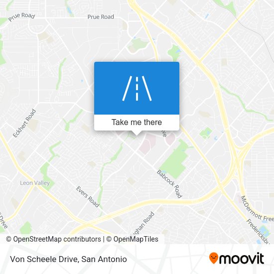 Von Scheele Drive map