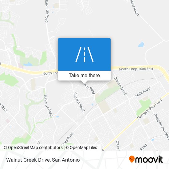 Walnut Creek Drive map