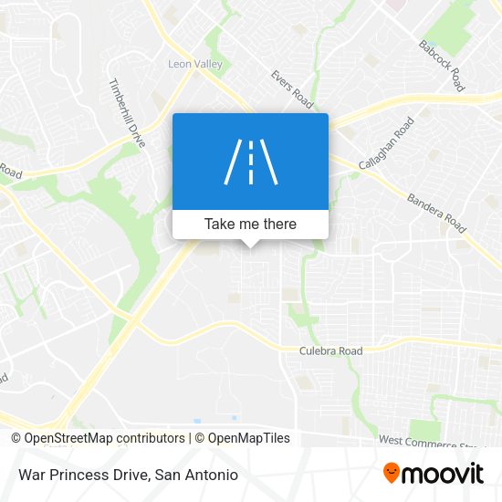 War Princess Drive map