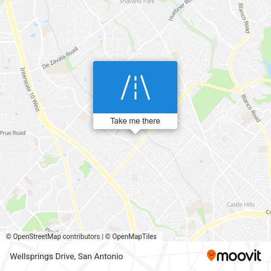 Wellsprings Drive map