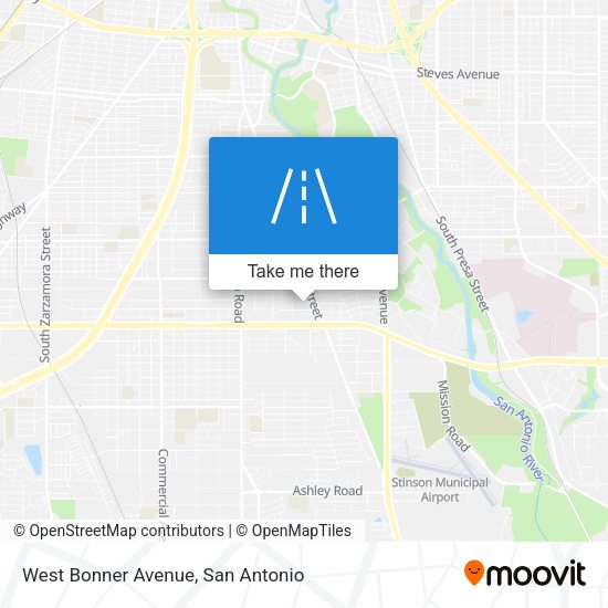 West Bonner Avenue map