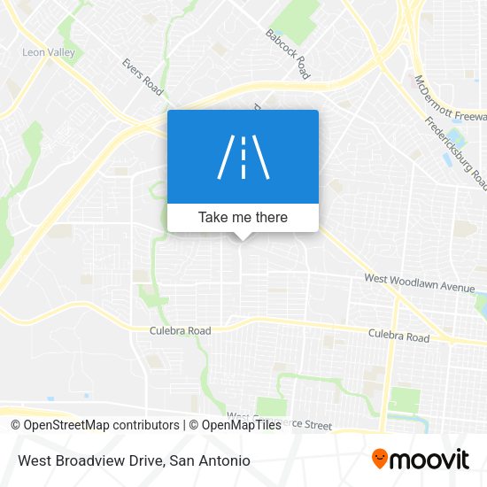 West Broadview Drive map