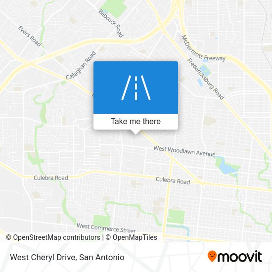 West Cheryl Drive map