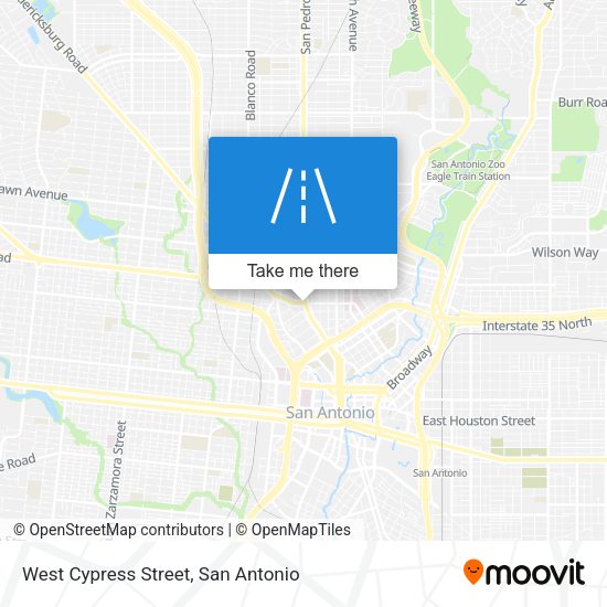 West Cypress Street map