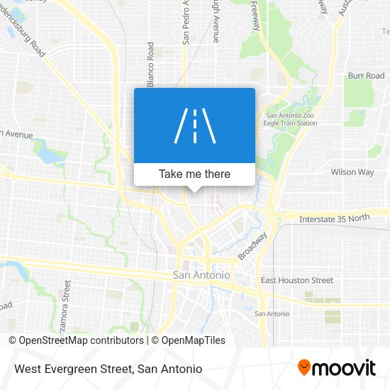 West Evergreen Street map