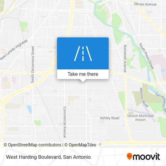 Mapa de West Harding Boulevard