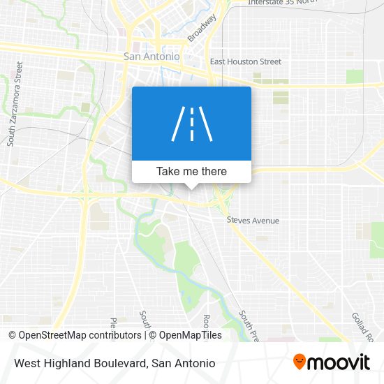 West Highland Boulevard map