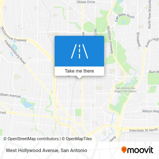 Mapa de West Hollywood Avenue