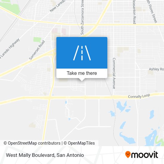 West Mally Boulevard map