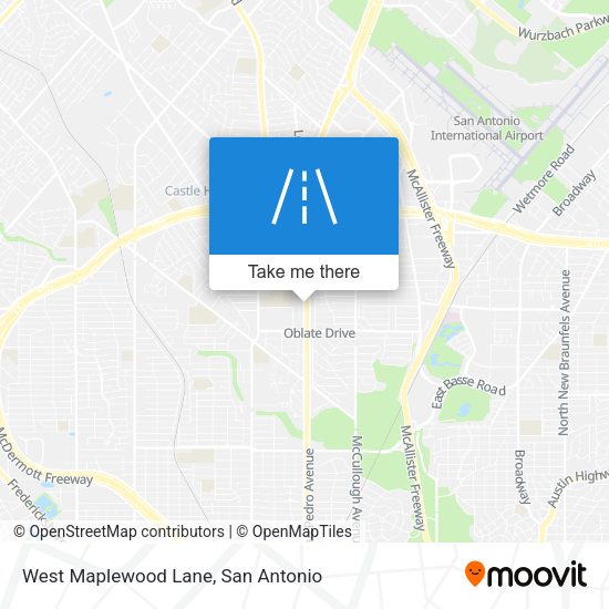 West Maplewood Lane map