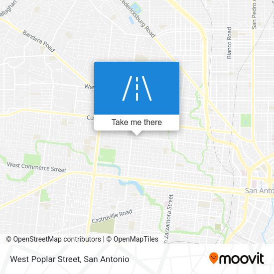 West Poplar Street map