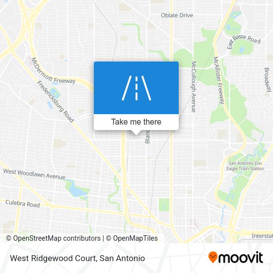West Ridgewood Court map