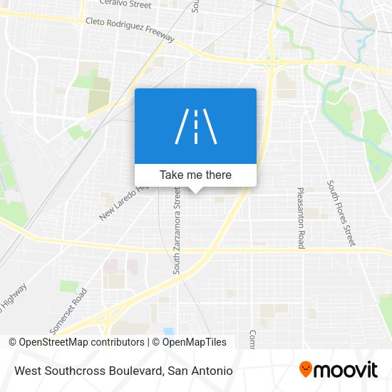 West Southcross Boulevard map
