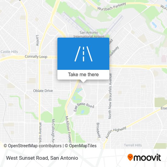 West Sunset Road map