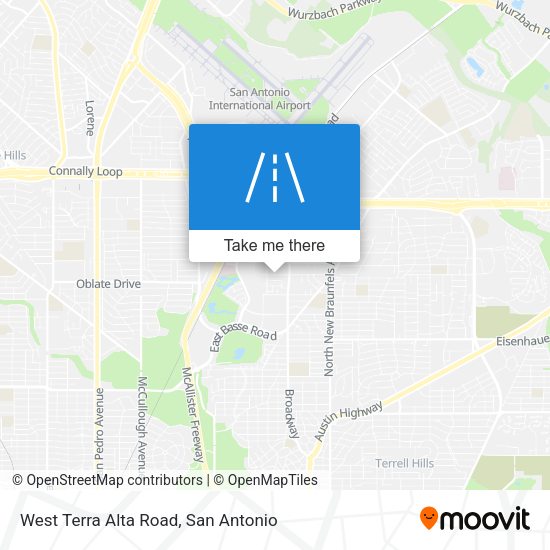 West Terra Alta Road map