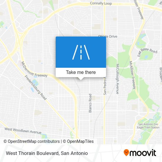 West Thorain Boulevard map