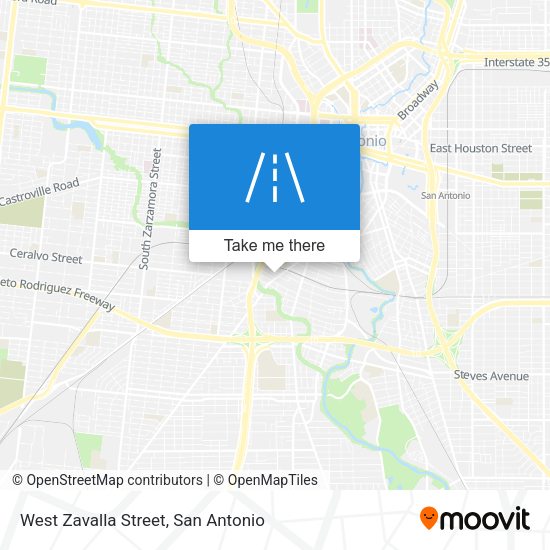 Mapa de West Zavalla Street