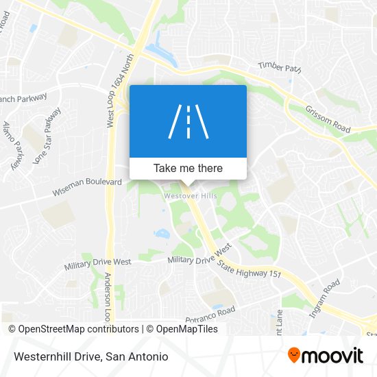 Mapa de Westernhill Drive