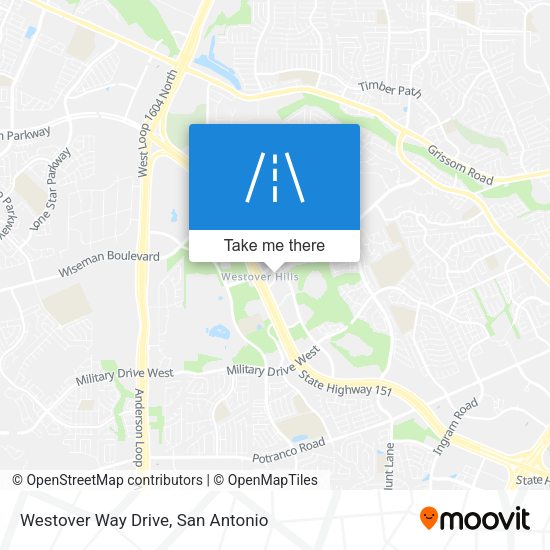 Westover Way Drive map