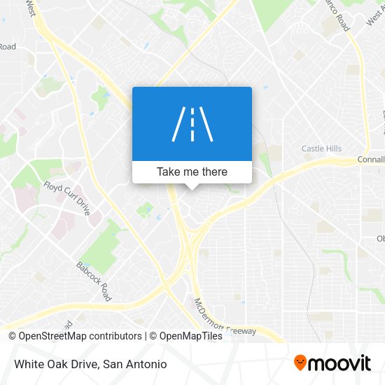 White Oak Drive map