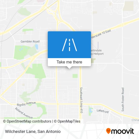 Wilchester Lane map