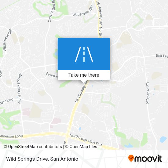 Wild Springs Drive map