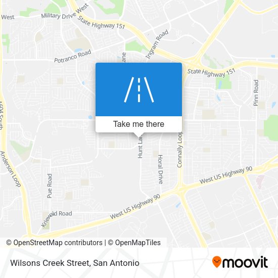 Wilsons Creek Street map