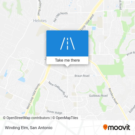 Winding Elm map