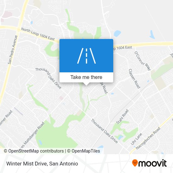 Winter Mist Drive map