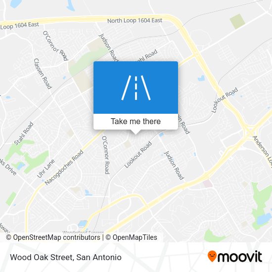 Wood Oak Street map
