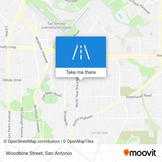 Mapa de Woodbine Street