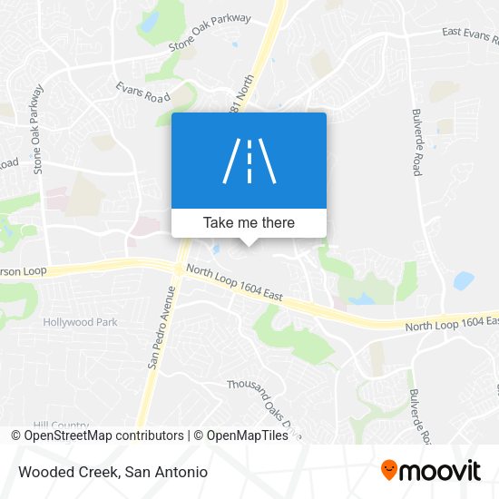 Mapa de Wooded Creek