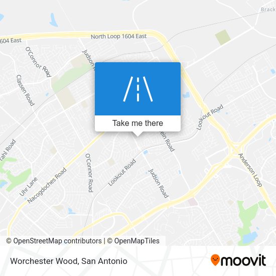 Mapa de Worchester Wood