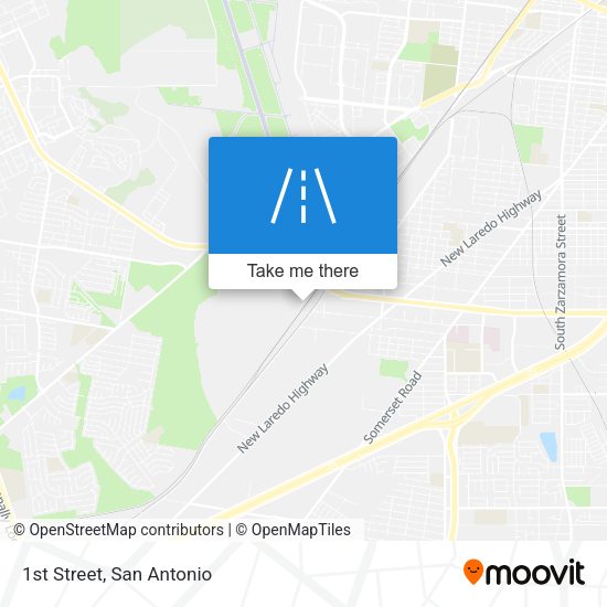 Mapa de 1st Street