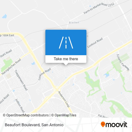 Beaufort Boulevard map