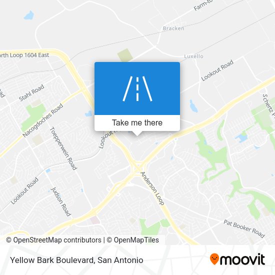 Yellow Bark Boulevard map