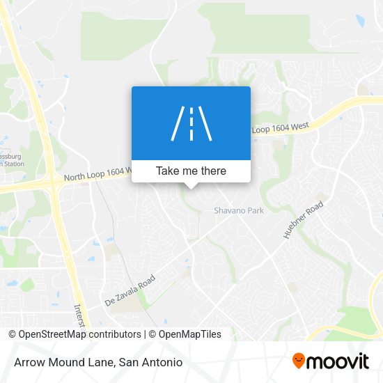 Arrow Mound Lane map