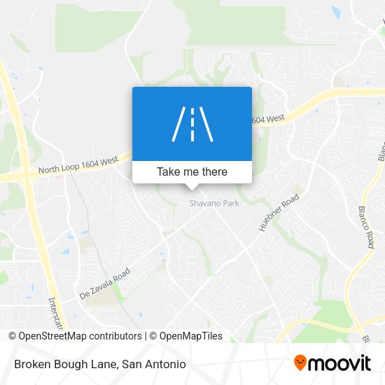 Broken Bough Lane map