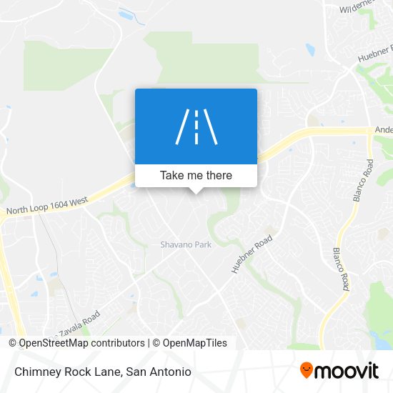 Chimney Rock Lane map