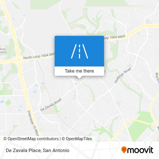 Mapa de De Zavala Place